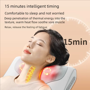 Bantal pijat punggung leher desain ergonomis, bantal pijat Premium profesional untuk kenyamanan dan relaksasi - Product Image 4