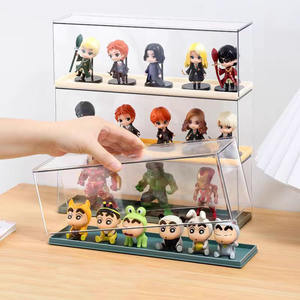 Estante de exhibición de acrílico transparente duradero para muñecas y artículos Gabinete de almacenamiento duradero hecho de láminas de plástico - Product Image 3
