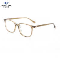 Monture de lunettes carrées en acétate personnalisées unisexe Lunettes à encre de créateur sans logo pour hommes et femmes