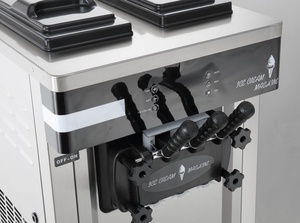 Macchina per la produzione di gelato Soft service con sistema di mantenimento fresco per negozi di ristorazione macchina per gelato morbido doppio compressore - Product Image 4