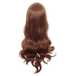 Perruque synthétique de cosplay <span class=keywords><strong>Horimiya</strong></span> Anime Hori Kyoko, longue et bouclée, brun clair, 80 cm, vente en gros - Product Image 6