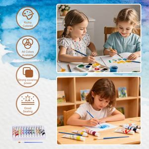 Ensemble de <span class=keywords><strong>peinture</strong></span> aquarelle pour enfants 12 couleurs; Peintures à l'aquarelle pour artistes et étudiants - Product Image 5