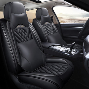 Breathable Leather <strong>Car</strong> <strong>Seat</strong> <strong>Covers</strong> Set <strong>Waterproof</strong> Automotive <strong>Seat</strong> <strong>Cover</strong> Anti-Slip Universal Fit <strong>for</strong> <strong>Cars</strong> Pick-up Trucks SUVs - Product Image 1