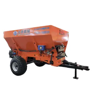 Tractor trailed Agricultural machinery Twin disc fertilizer applicator fertilizer spreader for sale