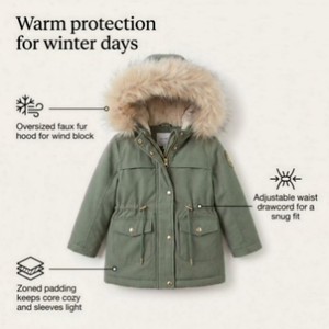 <span class=keywords><strong>Manteau</strong></span> Classique <span class=keywords><strong>Hiver</strong></span> pour Garçons Juniors – Isolation Thermique, Confort Quotidien, Prêt pour l'<span class=keywords><strong>Hiver</strong></span>, Tissu Protecteur – Commande en Gros - Product Image 2