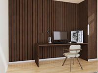 Panneau acoustique décoratif moderne en MDF avec surface rainurée pour studio, cinéma, bureau, salon, chambre, hôtel, projets scolaires