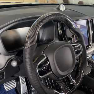 Utilisé pour la modification du volant <span class=keywords><strong>Volvo</strong></span> <span class=keywords><strong>XC</strong></span> <span class=keywords><strong>40</strong></span> XC60 S60 Xc90 S90 avec volant <span class=keywords><strong>sport</strong></span> en fibre de carbone pour une couleur de rayures personnalisable - Product Image 6