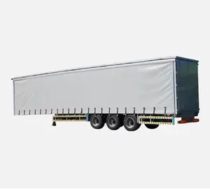 OEM-Werk Stahl-Lkw 900 gsm Pvc-Rollen gebraucht Seitenschirm-Halbautrailer