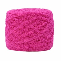 Fil de velours corail, fil chenille pelucheux pour crochet, fil moelleux pour tricoter sacs, chapeaux, écharpes, couvertures, gants, pantoufles, poupées et autres créations DIY
