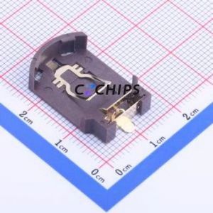 BS-08-B2AA007 Button & Strip Battery Connector SMD Connector Battery Holder CR2032 Phosphor Bronze - Product Image 1