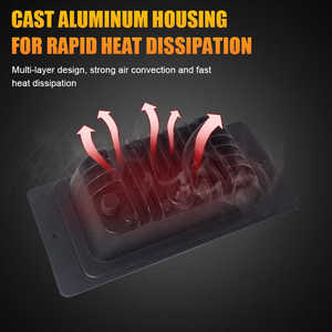 Đèn LED sương mù 7-inch vuông màu trắng hổ phách DRL lái xe Đèn chống thấm nước nhôm 6500K cho LADA 2110-2117 kamaz Niva VAZ 2114 van - Product Image 5