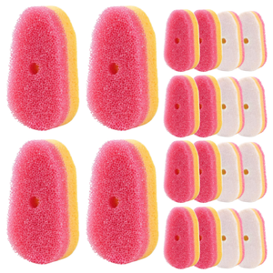 Ricambi Spugna per Dish <span class=keywords><strong>Daddy</strong></span>, 20 Pezzi, Testine di Ricambio per Spazzola Lavapiatti, Testine Spugna Rosa per Pulizia Cucina - Product Image 1