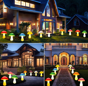 GOODSPEED Lampada a LED Solare Impermeabile IP65 per Esterni, Decorativa a Forma di Fungo, con Funzione One Drives Eight - Product Image 5