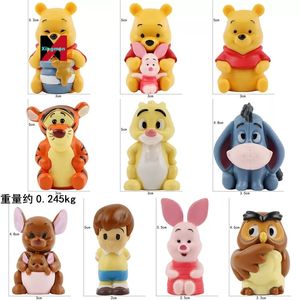 10 Stili di Personaggi della Famiglia <span class=keywords><strong>Winnie</strong></span> <span class=keywords><strong>the</strong></span> <span class=keywords><strong>Pooh</strong></span>: Tigro, Piglet, Eeyore, Gufo, Roo - Modellini Giocattolo Ornamentali - Product Image 3