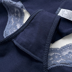 Tangas de Algodón Modal para Mujer con Cintura de Encaje Floral, Tiro Bajo, T-Back, G-String, Ropa Interior Suave y Elástica, Lencería al por Mayor - Product Image 4