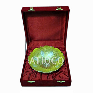 Moderno Recipiente para Frutos Secos y Dulces de Latón Fundido en Arena con Baño de Oro y Plata - No Tóxico, Apto para Lavavajillas, Ecológico - Product Image 3