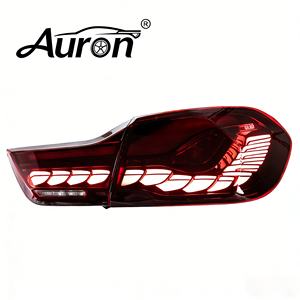 AURON Nuevos Accesorios para Auto LED Transparentes Retrofit F32/F82/F33/F83/F36 Serie 4 M4 Luz Trasera de Freno y Direccional con Efecto Escama de Dragón 12V 36W - Product Image 1