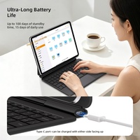 Clavier magnétique rechargeable, best-seller, pour iPad 10e génération/11 pouces (A16)