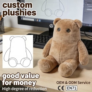 Ojos de Botón Personalizados para Osos de Peluche, Peluche Único, Fabricación de Peluches Personalizados OEM y ODM - Product Image 1