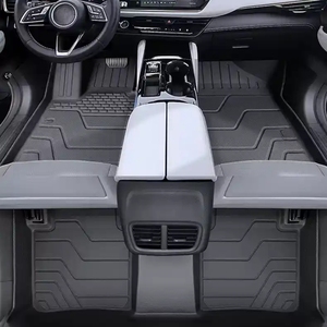 Vente chaude tous temps 2mm d'épaisseur 6 pièces ensemble complet tapis de sol en caoutchouc TPE pour <span class=keywords><strong>Tesla</strong></span> modèle Y & Maverick - Product Image 5