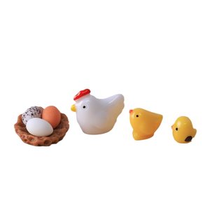 Pintoresco Nido de Pájaros Familiar - Simulación DIY de Micro-Paisaje, Adorno Pequeño Tridimensional de Resina Artesanal - Product Image 5