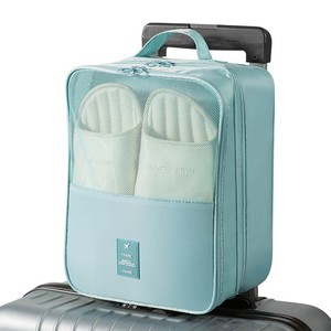 LX-7145 Shoe Bag Oxford Cloth Water Resistant Mesh Front Double Layer Travel Storage For Business Trips And Travel With Handle - Product Image 1