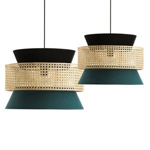 New Trend Handmade Rattan Hang Light Chinese Style Lantern Woven Pendant <b>Lamp</b> for Home Cafe Restaurant Hotel - Product Image 1
