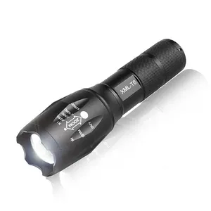 aluminum body torches zoomable flashlight tactical rechargeable torch flashlight t6