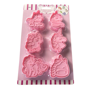 <span class=keywords><strong>Emporte</strong></span>-pièces <span class=keywords><strong>licorne</strong></span> HY avec poussoir, 6 pièces, tampon à biscuits en relief <span class=keywords><strong>licorne</strong></span> pour biscuits, fondant, pâtisserie - Product Image 5