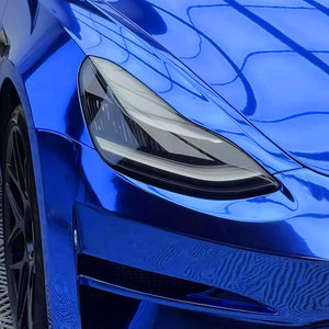 Pellicola per Auto Super Chrome Nile Blue 1.52*16M, Wrapping Auto in TPU Lucido, Pellicola Protettiva per Vernice Auto-Riparante ad Alta Lucentezza, Vinile Blu per Wrapping - Product Image 4