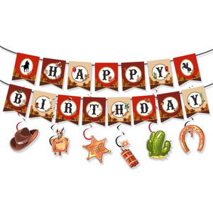 25 Ballons Imprimés Vache Thème Cowboy - Pour Décoration Anniversaire, Fête Western - Latex, Taille Environ 30 Cm - Garçons Et Filles - 6