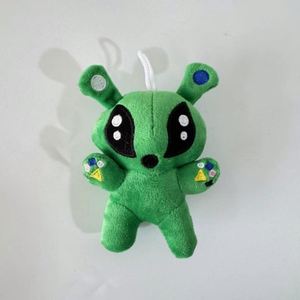 Jouets en peluche super doux Alien Vert de dessin animé, porte-clés brodés, oreillers, rembourrés en coton PP, anti-stress, cadeaux d'anniversaire pour filles - Product Image 1