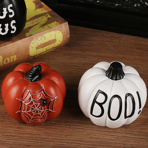 Halloween Kürbis Figur Harz Mini Statue Tisch Schreibtisch Deko Party Ornament Geschenk 9cm - Product Image 6