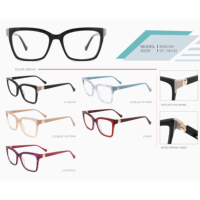 Lunettes œil de chat en acétate biodégradable pour femme Lunettes diamantées optiques avec diamant en stock