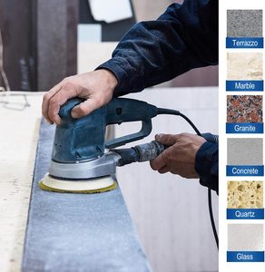 <span class=keywords><strong>Tampon</strong></span> <span class=keywords><strong>de</strong></span> polissage diamanté 3 étapes <span class=keywords><strong>de</strong></span> 4 pouces pour granit et quartz - Product Image 5