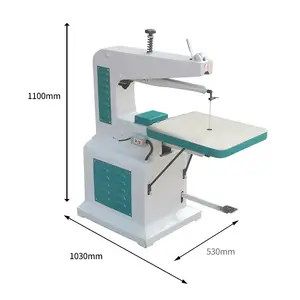 Outils de travail du bois à grande vitesse coupant la machine de table de scie sauteuse en bois