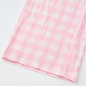 Conjunto de Dos Piezas de Ropa para <span class=keywords><strong>Mujer</strong></span> a Precio de Fábrica al por Mayor, Conjunto de Pijama Holgado de Pierna Ancha, Ropa de Dormir de Algodón a Cuadros para <span class=keywords><strong>Mujer</strong></span> - Product Image 5