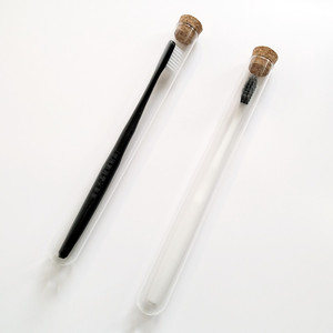 Tubo de ensayo de vidrio Tianjing de 20x200 mm con tapón de corcho para almacenamiento de cepillos de dientes y uso en viajes - Product Image 2