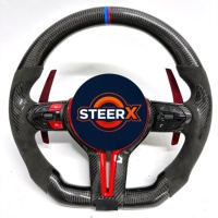 Volant en fibre de carbone pour BMW F10 F11 F15 F18 F20 F23 F25 F30 F32 F35 F40 F80 E84 E87 E90 E92 E93, accessoires de voiture