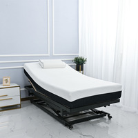 Cadre de lit électrique réglable avec télécommande de massage, taille simple, design moderne, fonction Hi-Lo pour hôtels, chambres à coucher, cadre en métal
