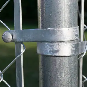 Galvanizli 9 ölçer 50*50mm elmas tel örgü zincir bağlantı güvenlik çit dikenli tel