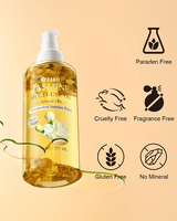 Huile de jasmin 100% naturelle multifonctionnelle pour le visage, les cheveux, le corps, éclaircissante, hydratante, aromathérapie capillaire, vente en gros