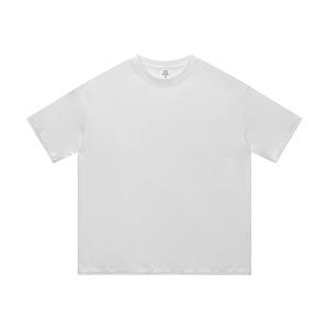 Camiseta de algodón 100% para hombre, de alta calidad, extragrande, al por mayor, con impresión personalizada de logotipo, para ropa urbana. - Product Image 2