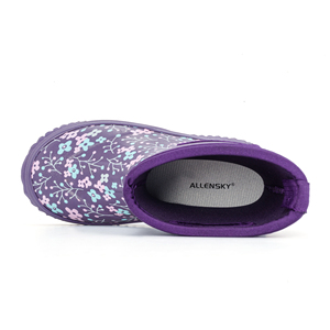 YLK300 all'ingrosso all'aperto metà polpaccio viola impermeabile in gomma di Neoprene stivali da <span class=keywords><strong>pioggia</strong></span> per bambini - Product Image 2