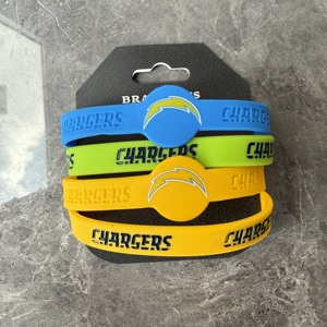 Bracelet personnalisé HOT en silicone Minnesota Vikings Bracelet en silicone gravé au poignet Bracelet lumineux - Product Image 5