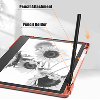 Casing Pembaca E-book 10.2 Inci, Penutup Folio Flip Tipis dengan Fitur Auto Sleep dan Tab Anti Guncangan untuk Kindle Scribe 2024/2022, Ringan