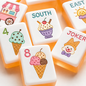Jeu de <span class=keywords><strong>Mahjong</strong></span> américain en gelée d'orange avec tuiles numérotées personnalisées et tuiles Joker du vent, ensemble de <span class=keywords><strong>Mahjong</strong></span> pour enfants, <span class=keywords><strong>jouets</strong></span> éducatifs préscolaires du fabricant - Product Image 5
