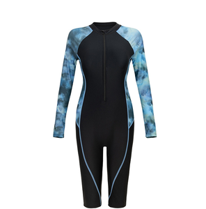 STOCK 3 Couleurs Femmes Boyleg Une Pièce Rashguard Manches Longues Plus La Taille Maillot De Bain Imprimer Surf Maillot De Bain XS-2XL - Product Image 6