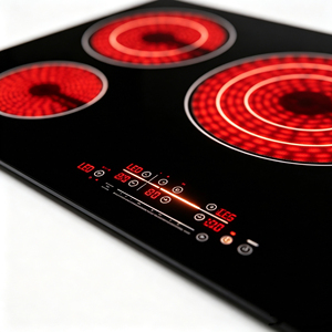 Table <span class=keywords><strong>de</strong></span> <span class=keywords><strong>cuisson</strong></span> encastrable à induction mixte 9200W <span class=keywords><strong>5</strong></span> brûleurs, <span class=keywords><strong>vitrocéramique</strong></span> haute luminosité pour usage domestique, VR et commercial - Product Image 4