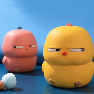 Wo Bi Ji Pinch Le, Juguete Antiestrés de Rebote Lento, Muñeco de PVC de Pollo Amarillo Pequeño, Figura de Dibujos Animados para Escritorio, Unisex, Douyin - Product Image 1